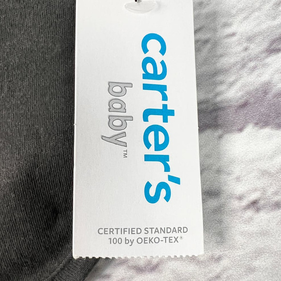 CARTER'S BABY I'm 1 Today Gray‎ 1st Birthday Teething Bib Water Resistant NWT - Picture 5 of 9